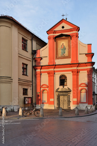 Kraków- zabytkowy kościół rzymskokatolicki sióstr prezentek  #125836130