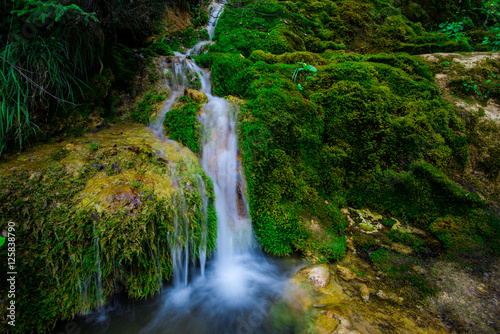 Waterfall in carpathian mountains