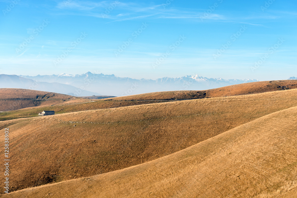 Plateau of Lessinia and Italian Alps, Adamello, Presanella and Brenta