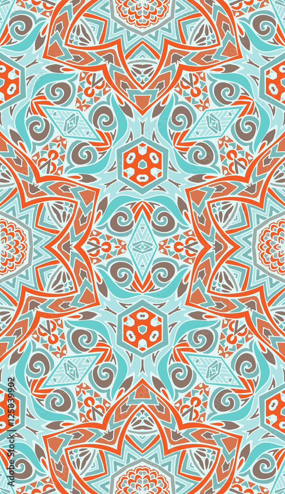 Vector abstract  ethnic seamless pattern