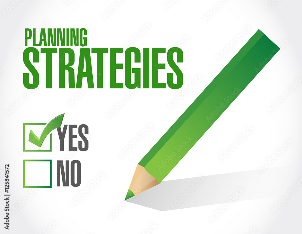 planning strategies approval sign concept planning strategies approval sign concept