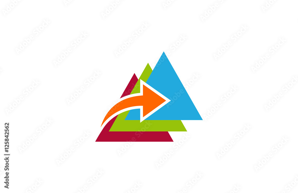 arrow business triangle logo arrow business triangle logo