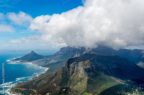 Cape Town and the 12 Apostels from above photo