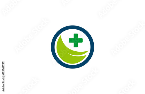 Free Download health leaf icon logo - GFXLoad
