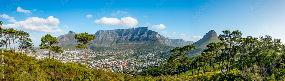 Naklejka premium Góra Stołowa w Kapsztadzie w RPA