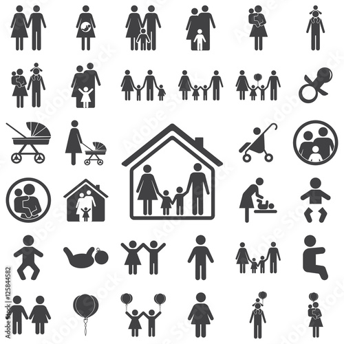 family graphic design , vector illustration