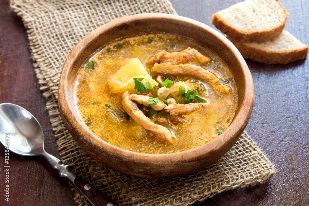 traditional meat soup traditional meat soup