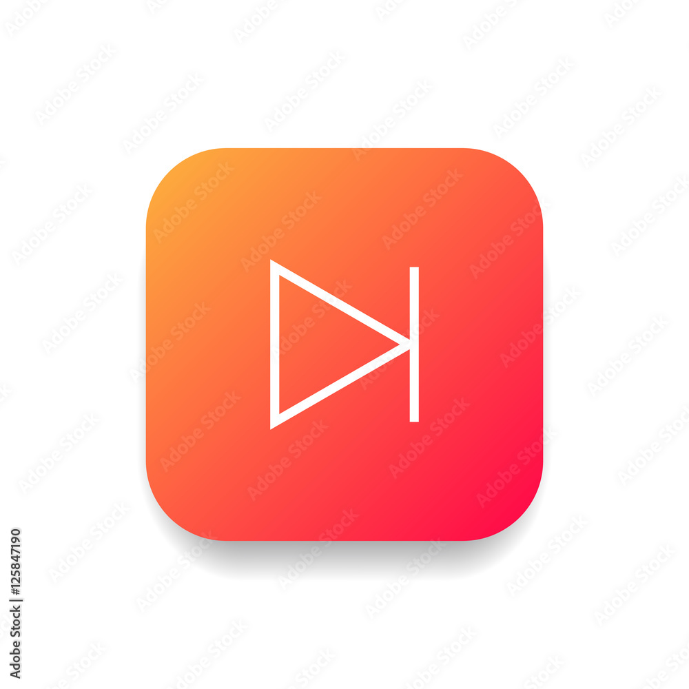 Next track icon vector, clip art. Also useful as logo, square app icon, web UI element, symbol, graphic image, transparent silhouette and illustration. Next track icon vector, clip art. Also useful as logo, square app icon, web UI element, symbol, graphic image, transparent silhouette and illustration.