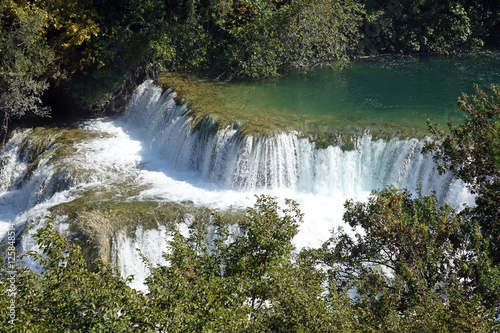 The Main waterfall in Krka national park   Croatia