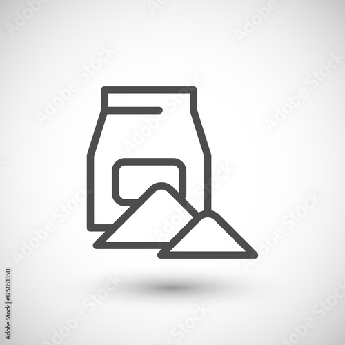 Concrete pack line icon
