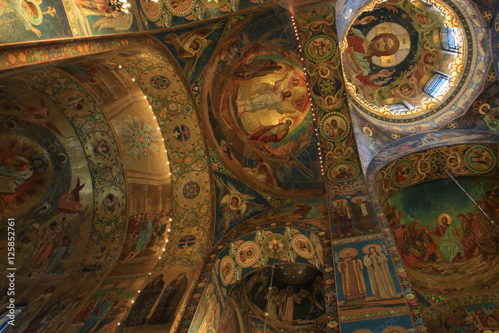 inside Savior on blood (ceiling) / St-Petersburg / Russia