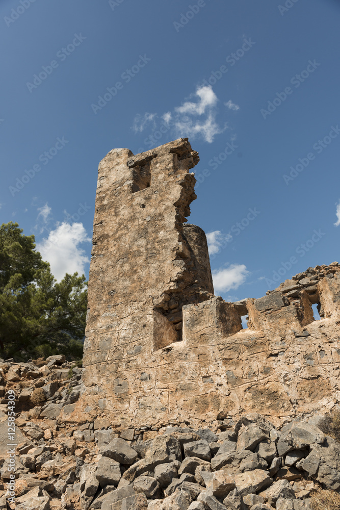 Alte türkische Festungsanlage bei Agia Roumeli auf Kreta