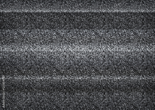 Static tv noise, bad tv signal, black and white, monochrome photo