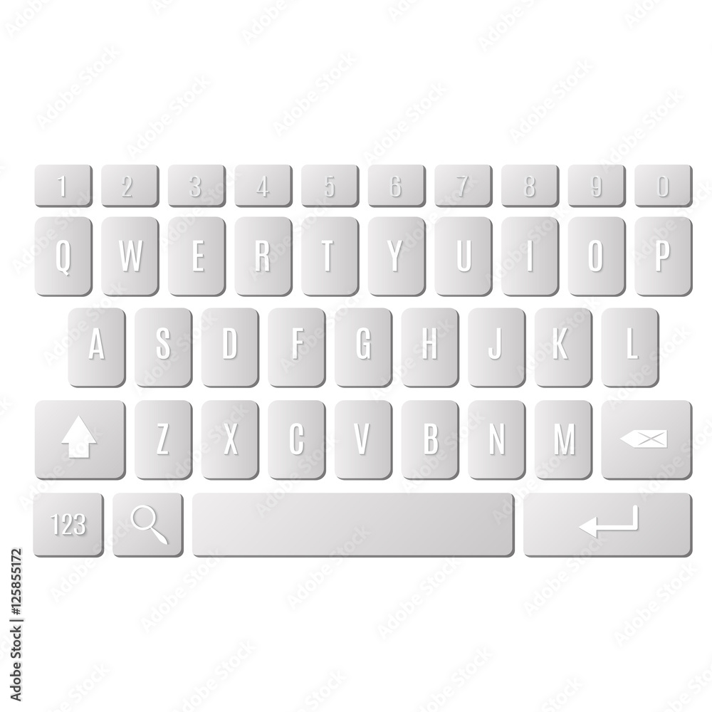 keyboard of smartphone, alphabet buttons keyboard of smartphone, alphabet buttons