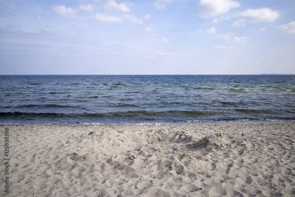 Ostseestrand in Haffkrug, Schleswig-Holstein Ostseestrand in Haffkrug, Schleswig-Holstein