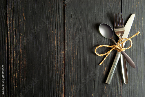 Cutlery meal setting background