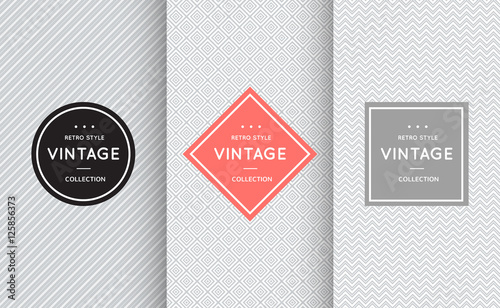 Light grey seamless patterns for universal background