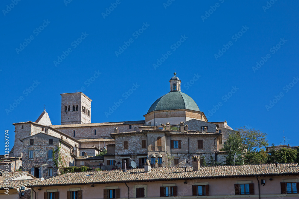 Assisi, Blick auf die Kathedrale San Rufino