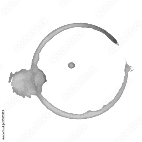 Coffee stain cup spots vector