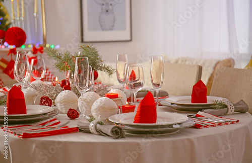 Table served for Christmas ...