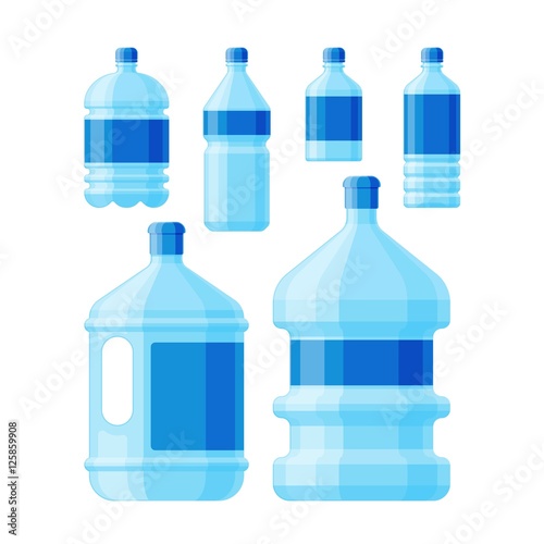 Water bottle vector illustration.