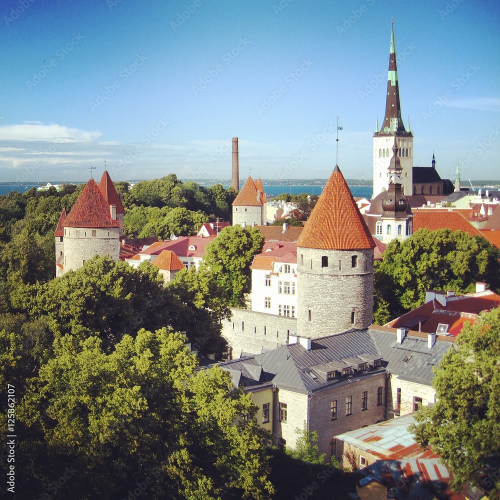 Tallinn old town view