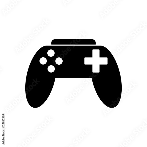 Video game control icon. Game play leisure gaming and controller theme. Isolated design. Vector illustration
