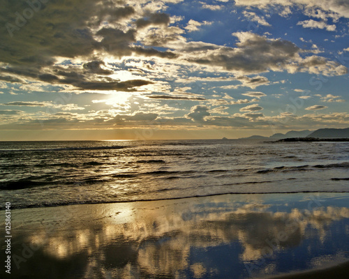 reflections on the beach