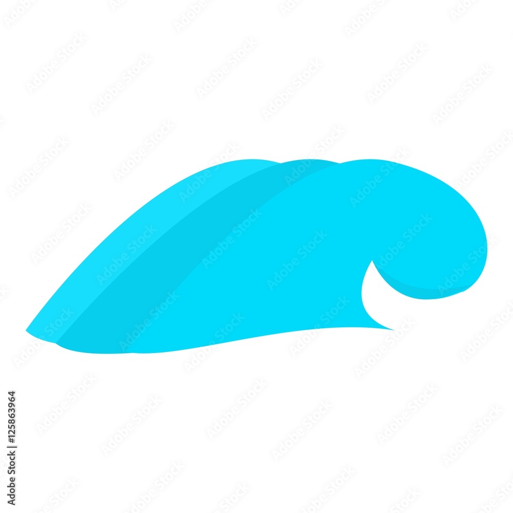 Big sea wave icon. Cartoon illustration of big sea wave vector icon for web