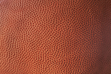 Closeup of leather football texture