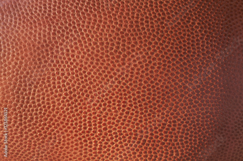 Closeup of leather football texture