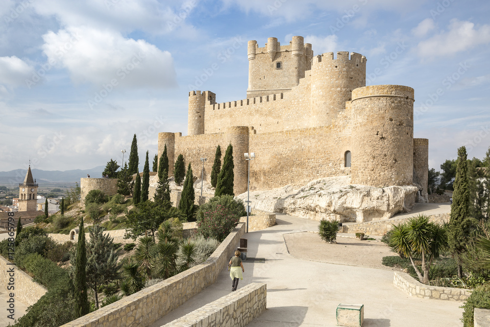 La Atalaya Castle in Villena city, Province of Alicante, Spain