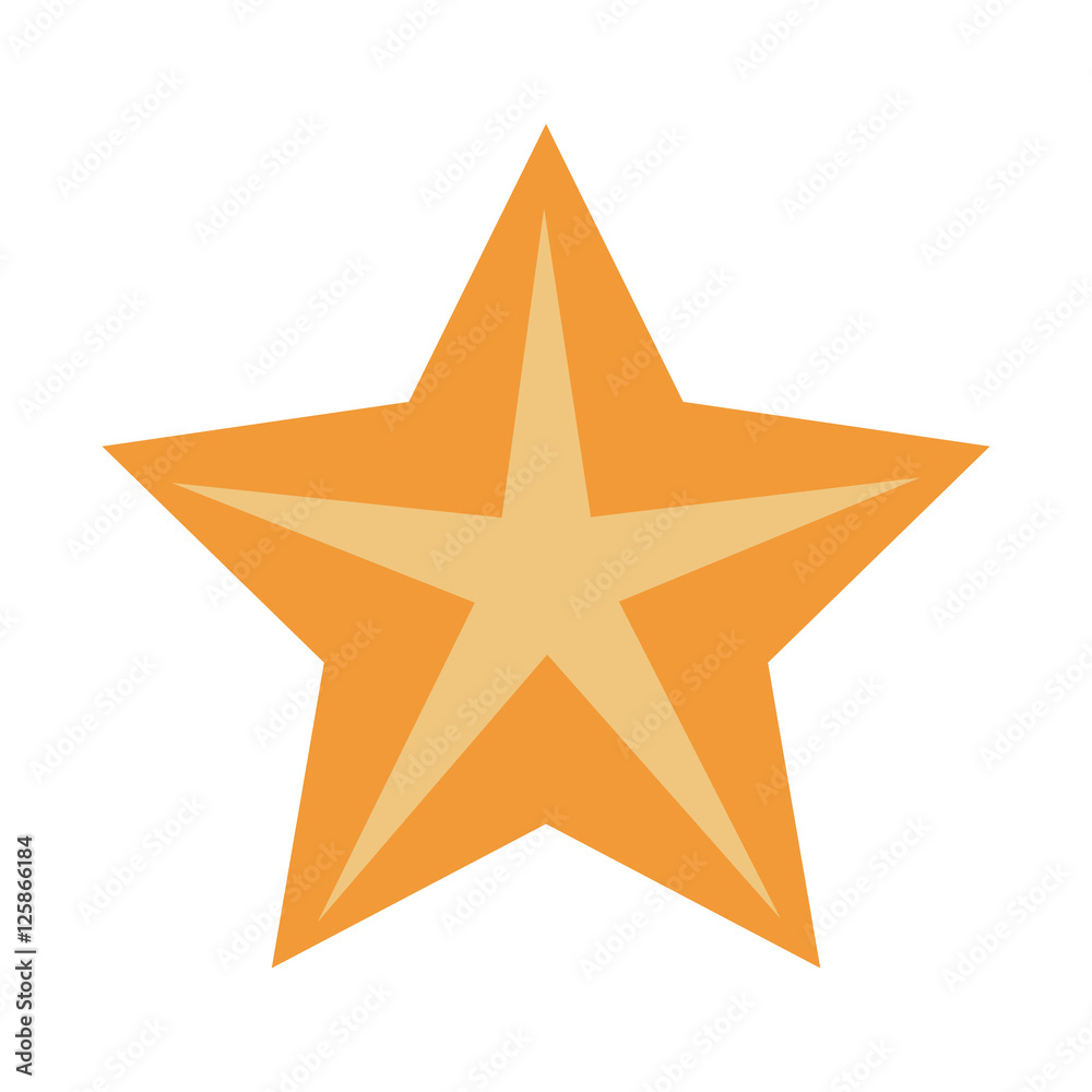 Bright star icon. Decoration object award and success theme. Isolated design. Vector illustration Bright star icon. Decoration object award and success theme. Isolated design. Vector illustration