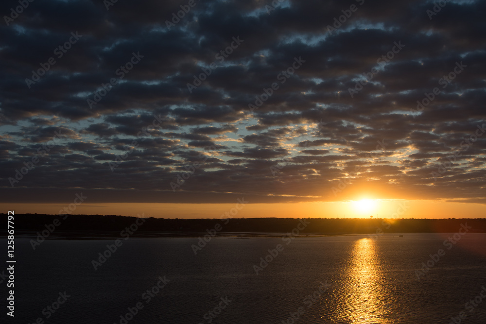 Sunrise over the Mississippi