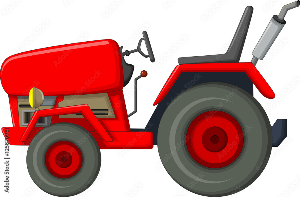 red tractor cartoon for you design red tractor cartoon for you design