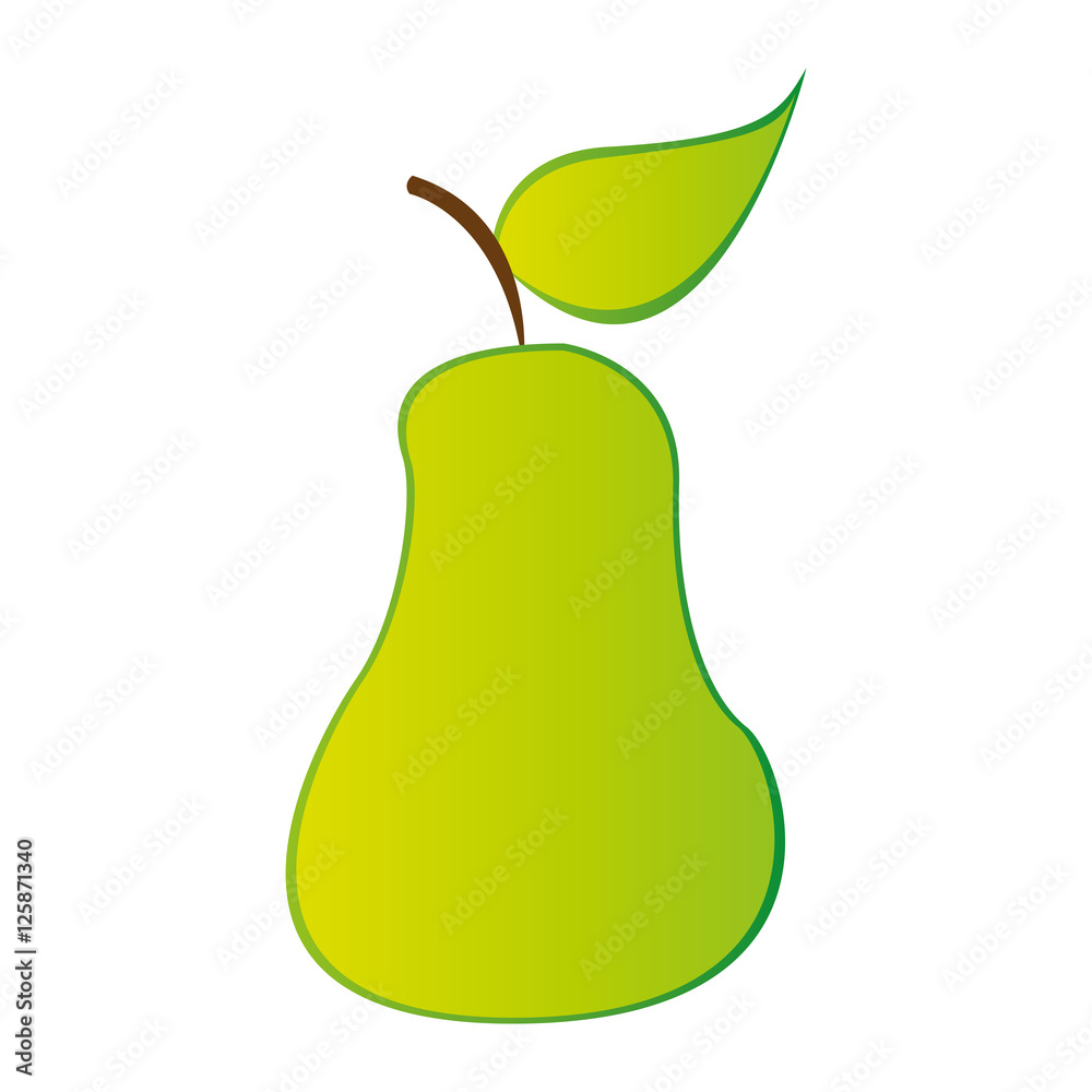 pear fruit icon image vector illustration design pear fruit icon image vector illustration design