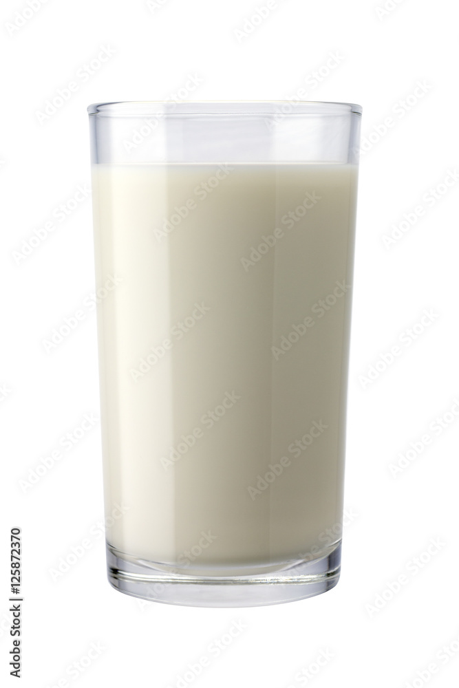 glass of milk isolated on white background with clipping path glass of milk isolated on white background with clipping path