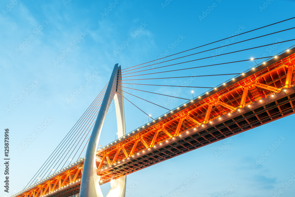Fototapeta premium Chongqing Bridge night