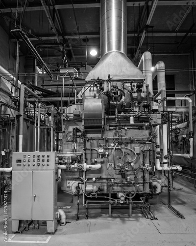 Industrial dual fuel gas oil  boiler.