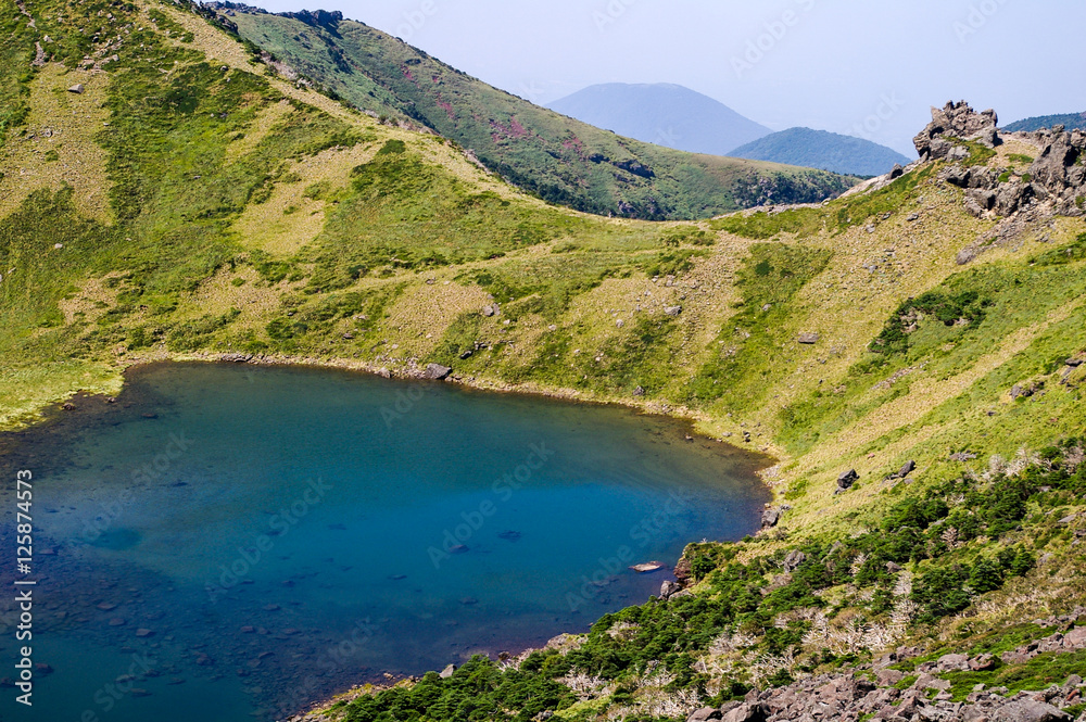 Top of Halla mountain at summer, Jeju, South Korea.