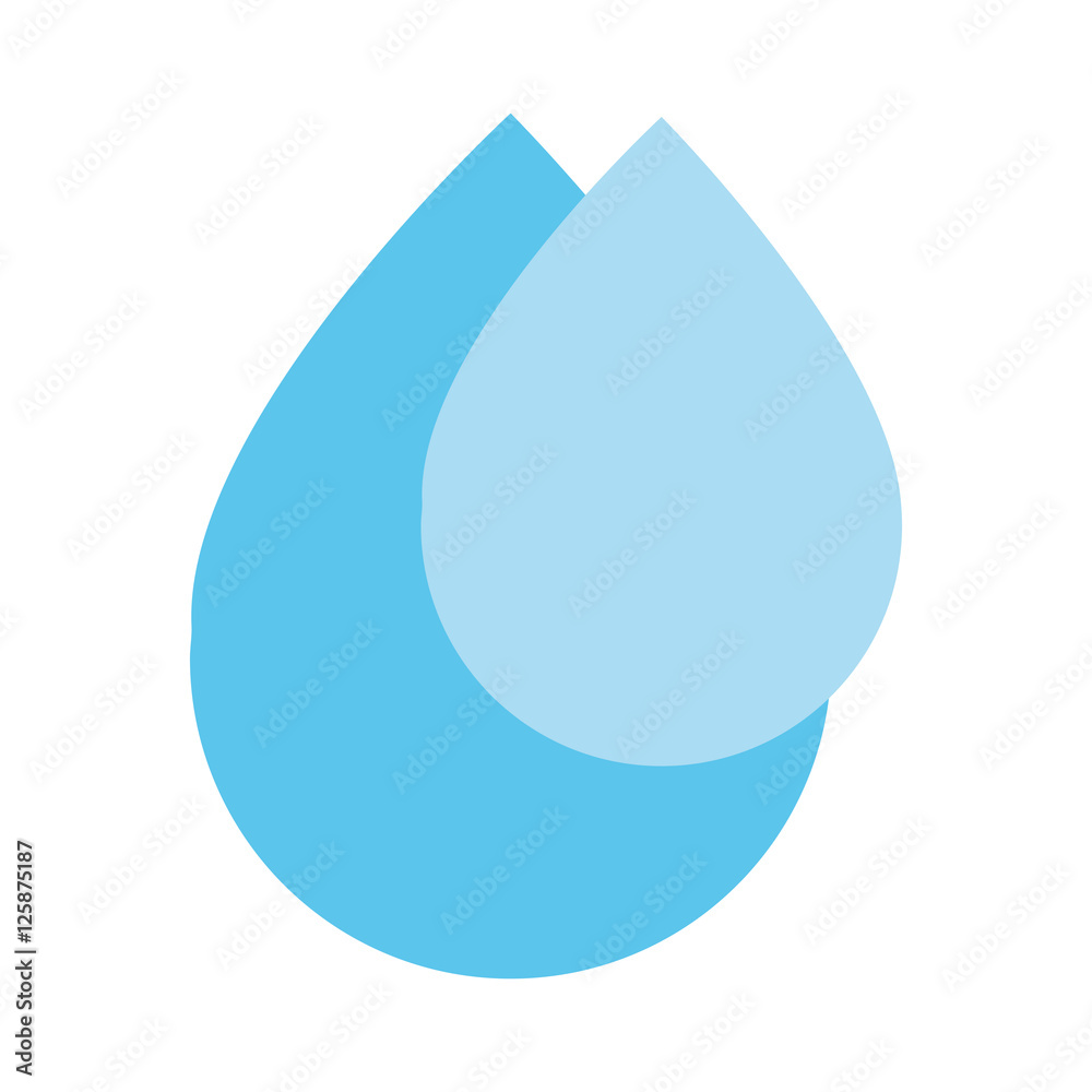 blue water drops icon over white background. vector illustration blue water drops icon over white background. vector illustration