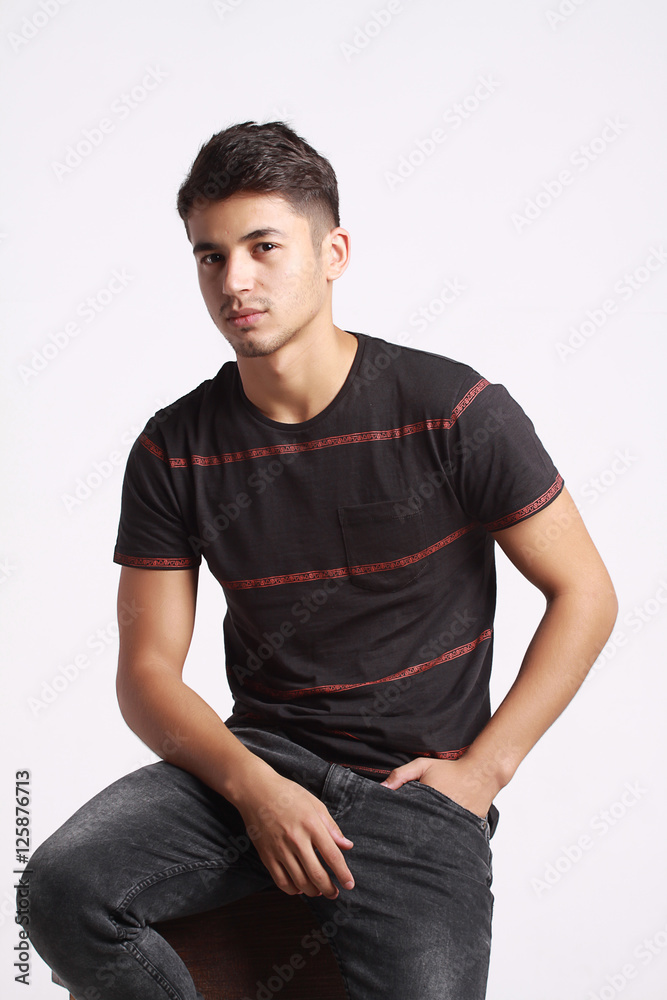 young handsome men isolated on white background young handsome men isolated on white background