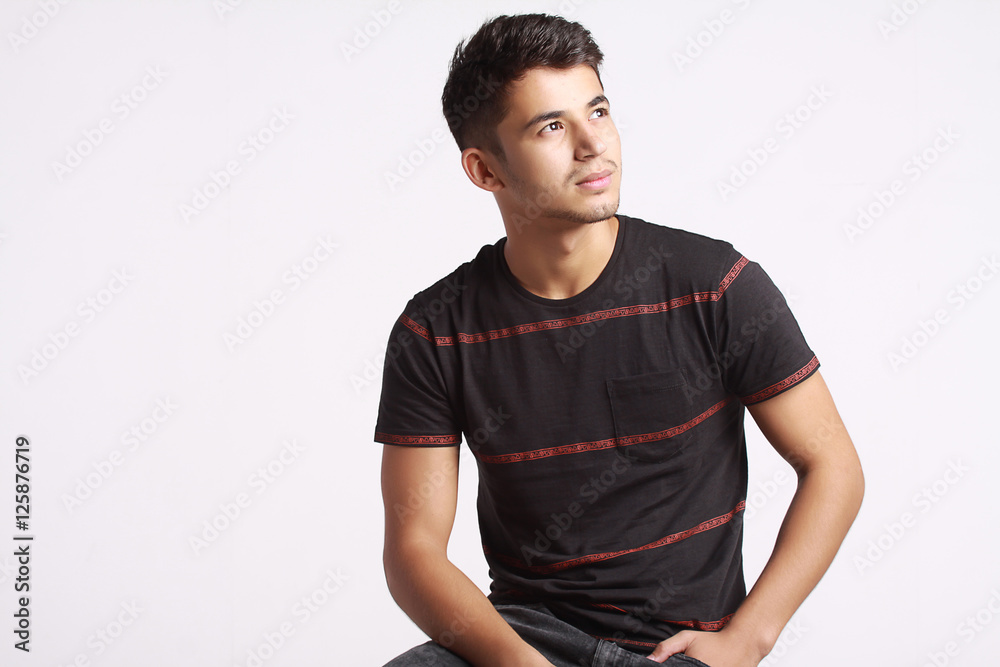 young handsome men isolated on white background young handsome men isolated on white background