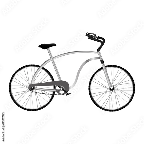 bicycle vehicle icon over white background. bike lifestyle design. vector illustration