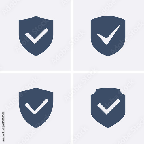 Shield and Tick Icons. Guaranteed Icons