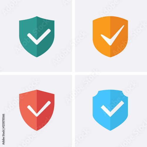 Shield and Tick Icons. Guaranteed Icons