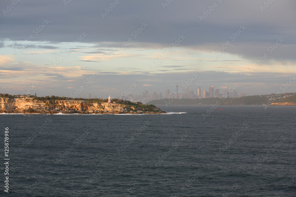 Entering Sydney Harbor