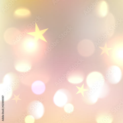 Christmas gold star vector illustration