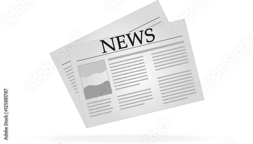 Vector newspaper icon
