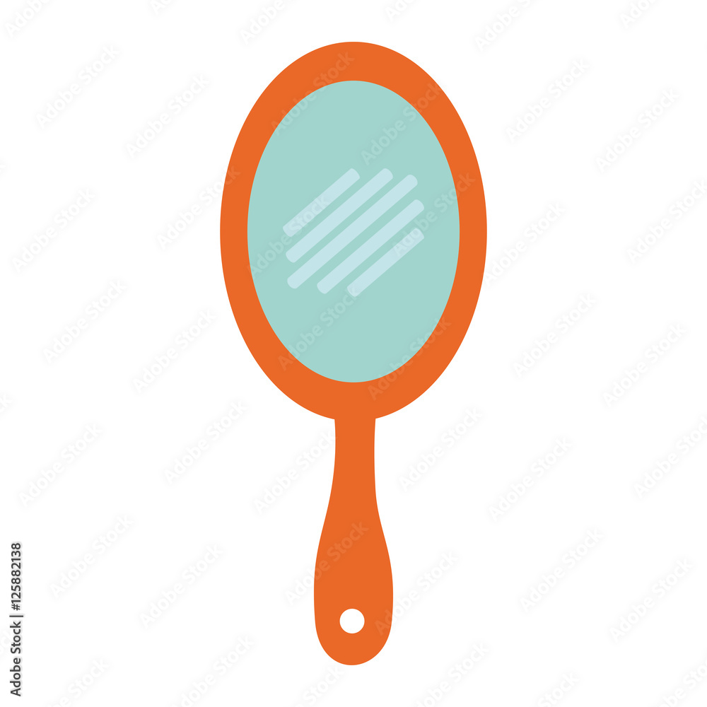 hand mirror icon over white background .hair saloon design. vector illustration hand mirror icon over white background .hair saloon design. vector illustration